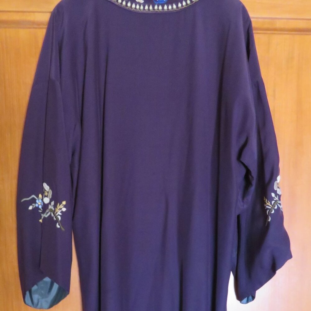 Soft Surroundings Purple Silk Kimono M - Picture 4 of 6
